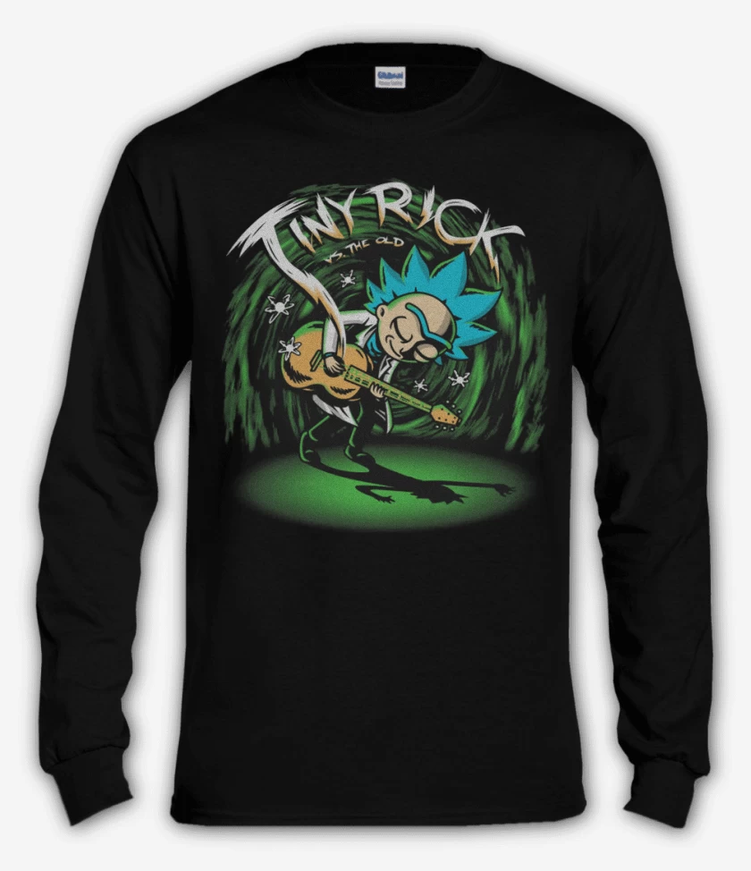 Polera manga larga Negro de Tiny Rick