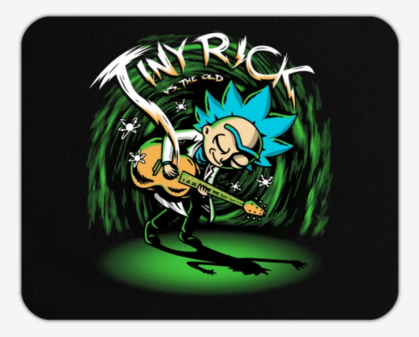 Mousepad Negro de Tiny Rick