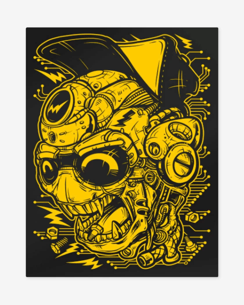 Print metalico Negro de Robo T