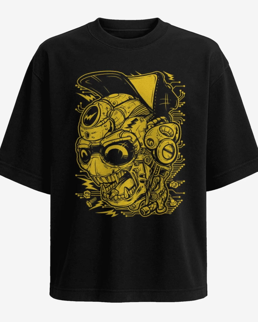Polera Oversize Negro de Robo T