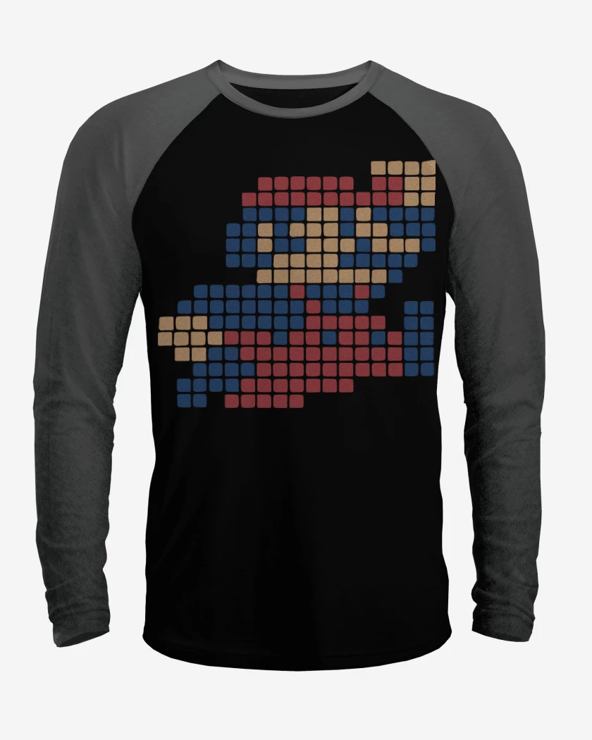 Polera Raglan 8 Bits