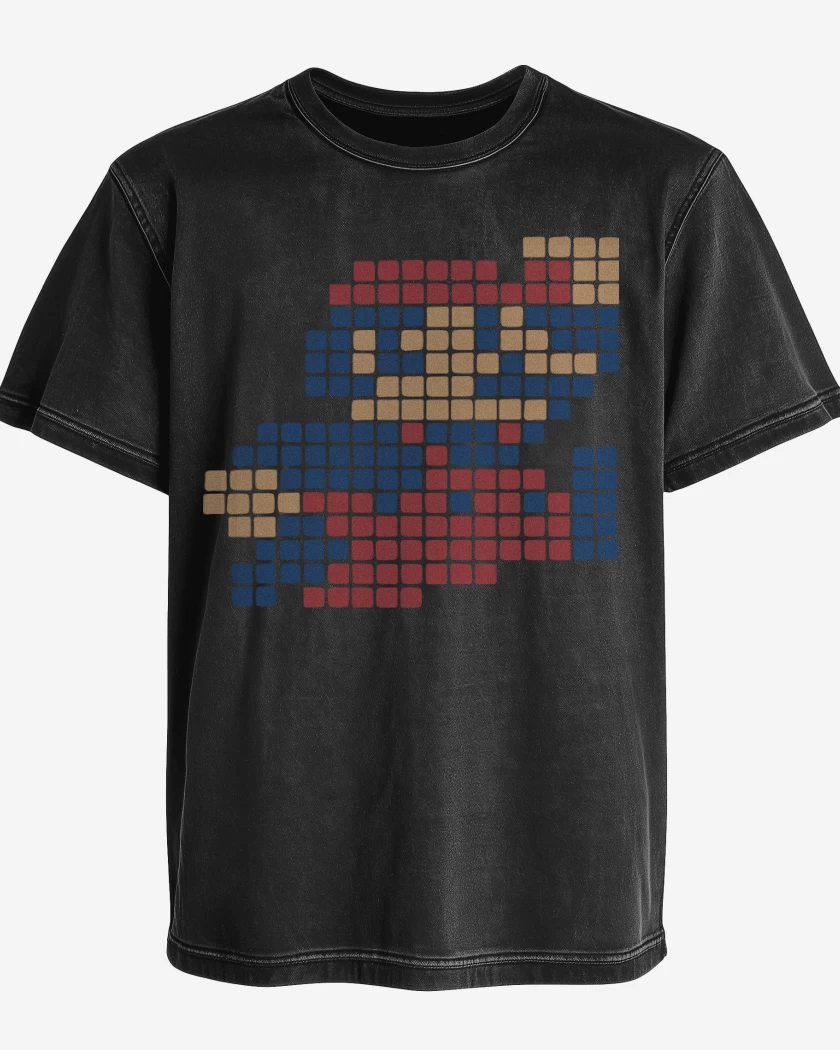 Polera desgastada 8 Bits