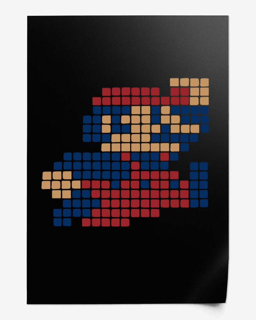 Print Negro de 8 Bits