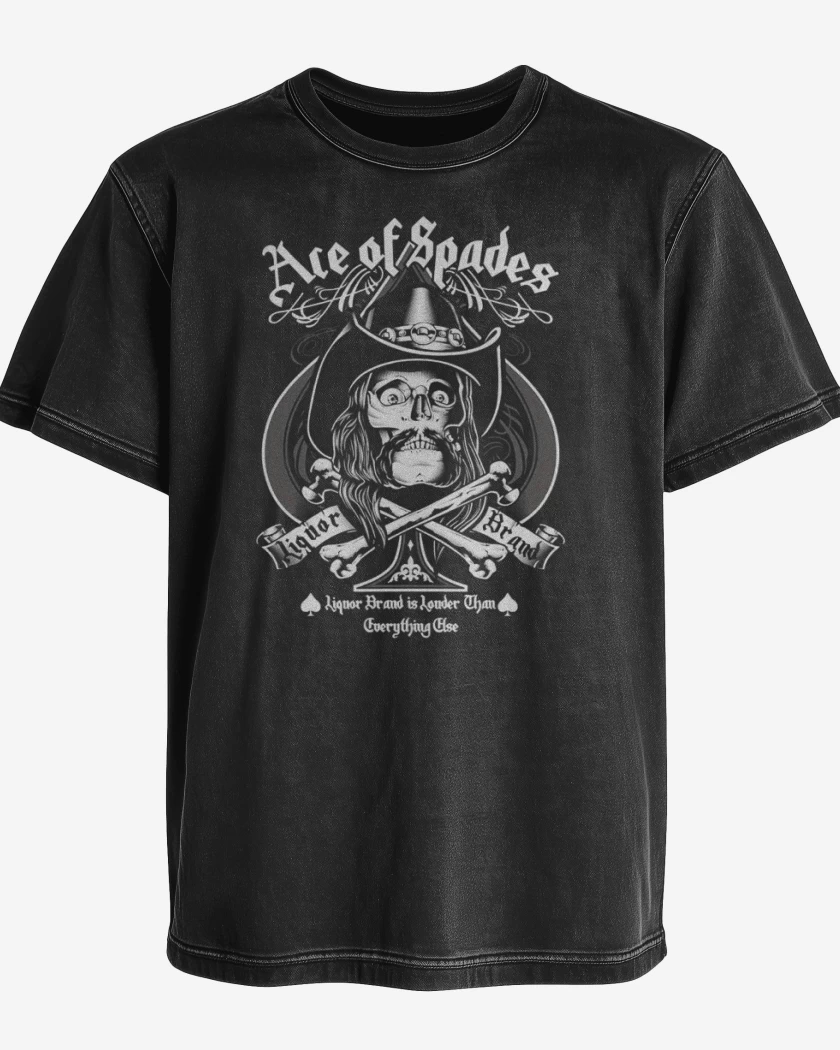 Polera desgastada Negro de Tio Lemmy