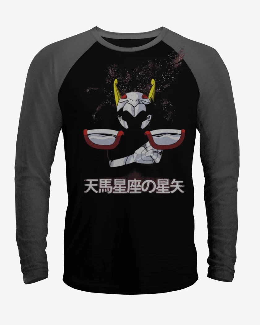 Polera Raglan Negro / Negro Heather de Seiya