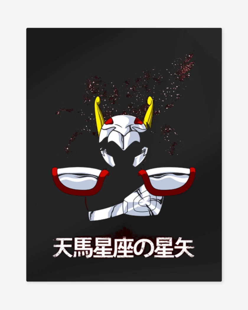 Print metalico Negro de Seiya