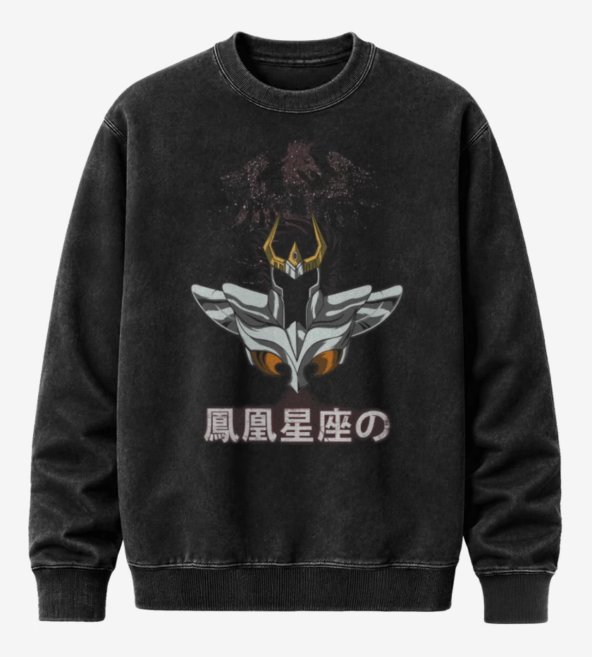 Poleron Polo Acid Wash Negro de Ikki