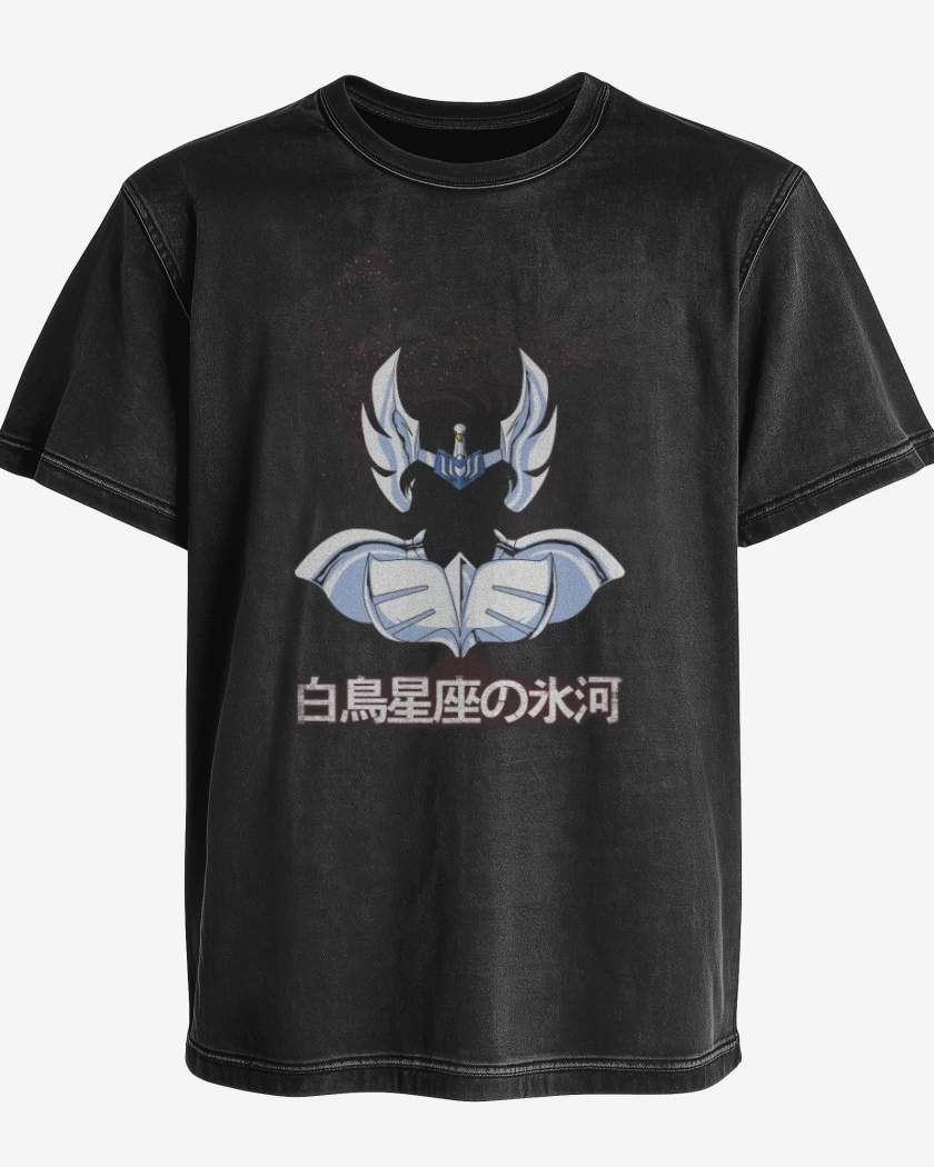 Polera desgastada Negro de Hyoga 1