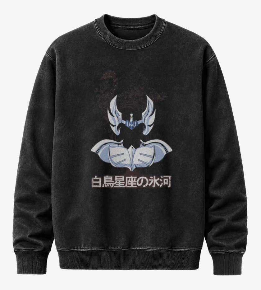 Poleron Polo Acid Wash Negro de Hyoga 1