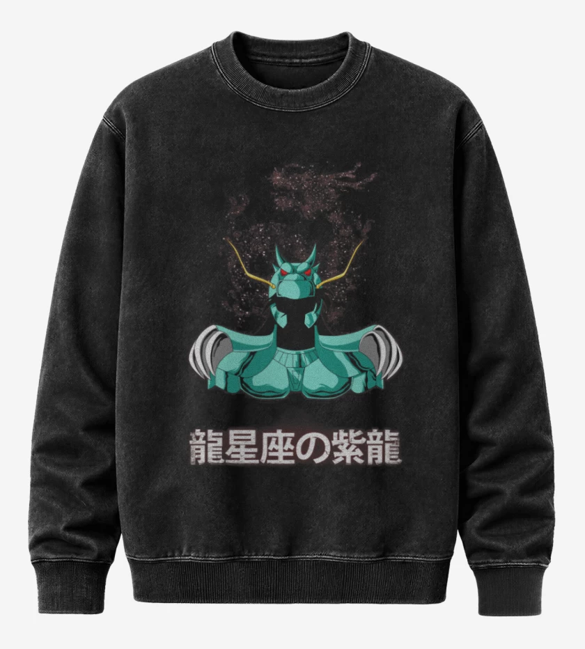 Poleron Polo Acid Wash Negro de Shyriu