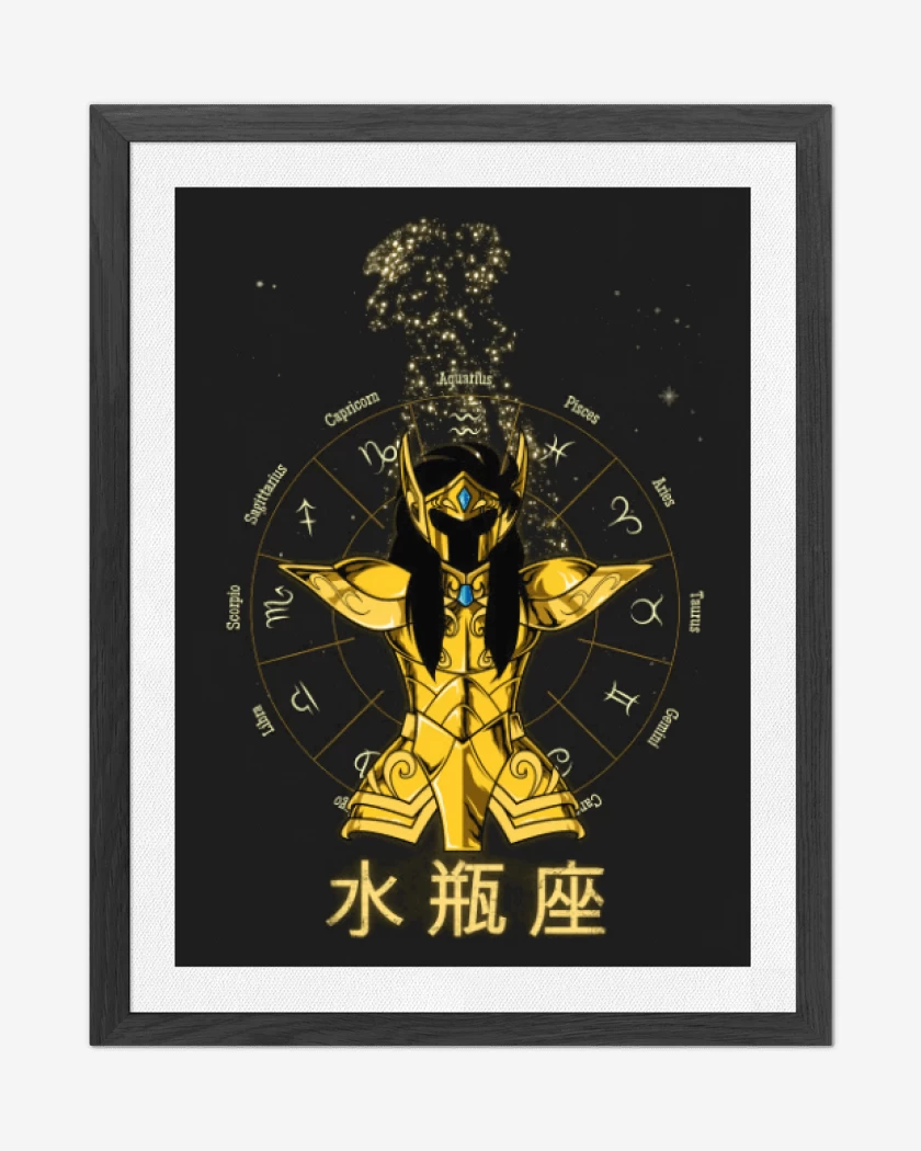 Cuadro decorativo Acuario Saint Seiya