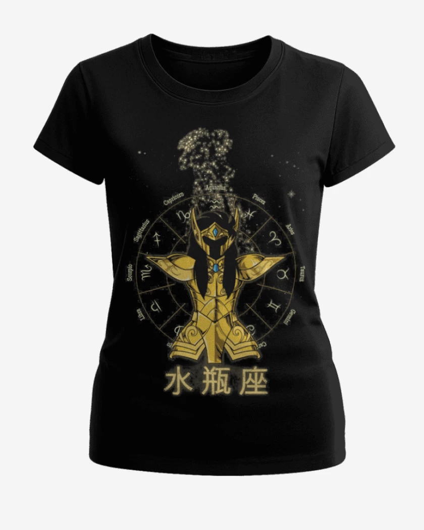 Polera de Mujer Acuario Saint Seiya