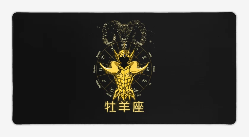 Mouse pad Gamer Negro de Aries