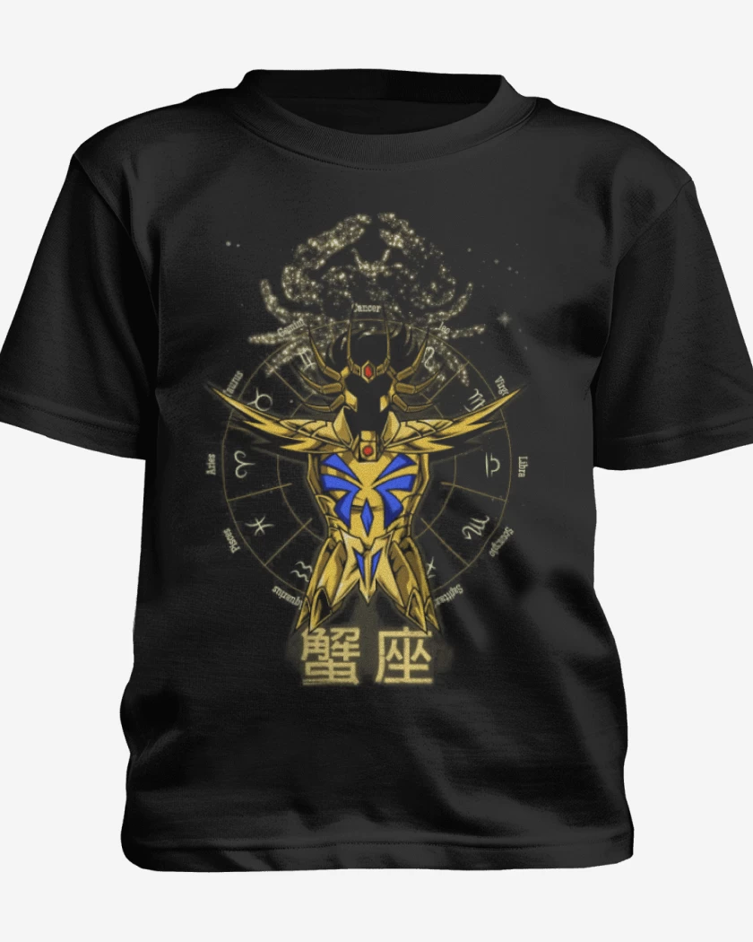 Polera de niño Negro de Cancer Saint Seiya