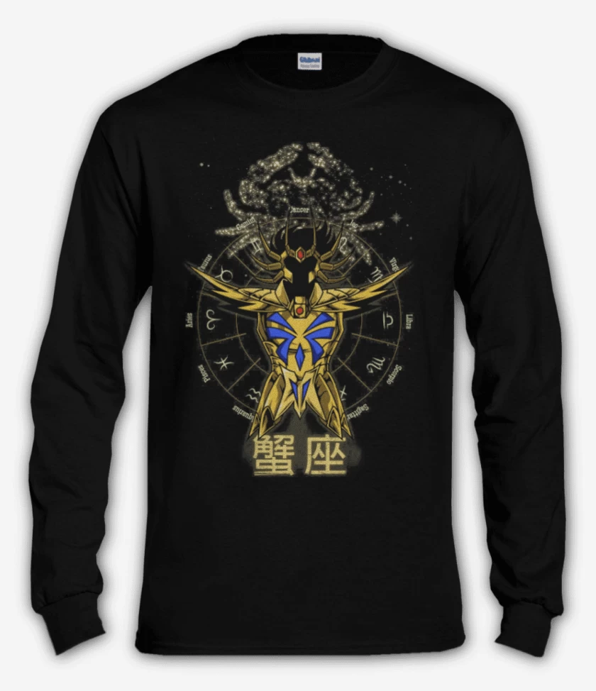 Polera manga larga Negro de Cancer Saint Seiya