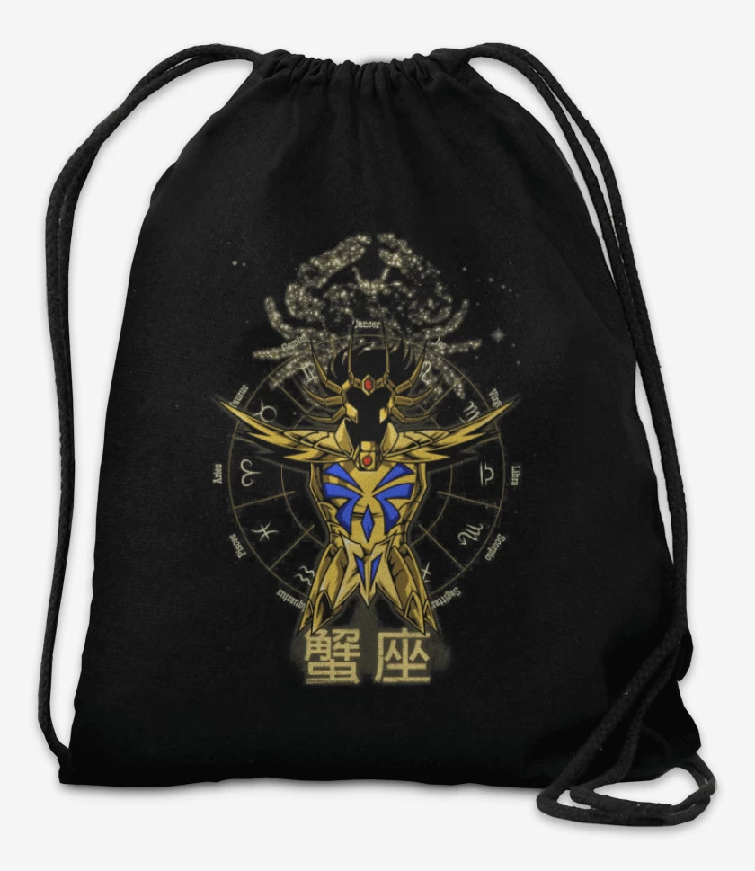 Mochila Negro de Cancer Saint Seiya