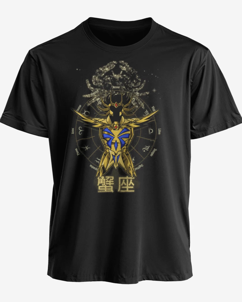 Polera premium Negro de Cancer Saint Seiya