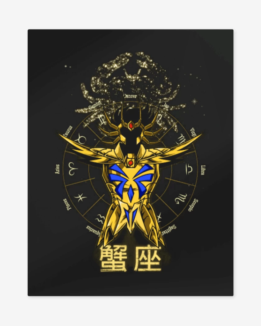 Print metalico Cancer Saint Seiya