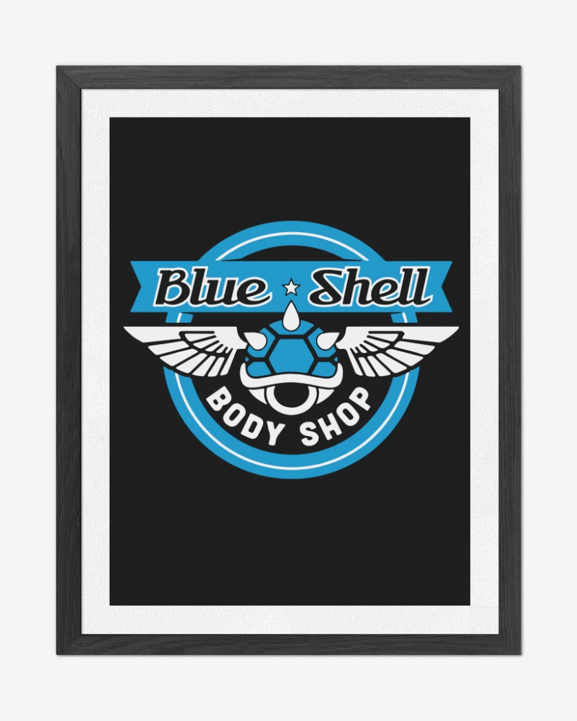 Cuadro decorativo Negro de Blue Shell