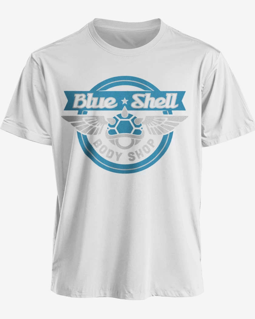 Polera premium Blanco de Blue Shell
