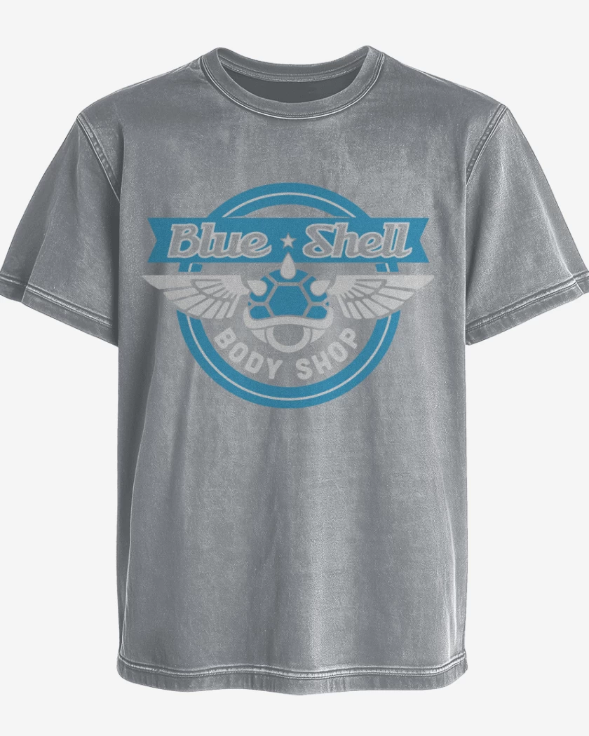 Polera desgastada Blue Shell