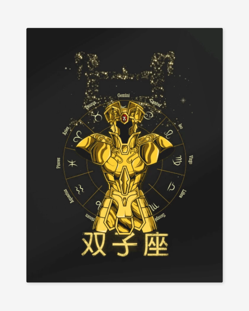 Print metalico Negro de Geminis