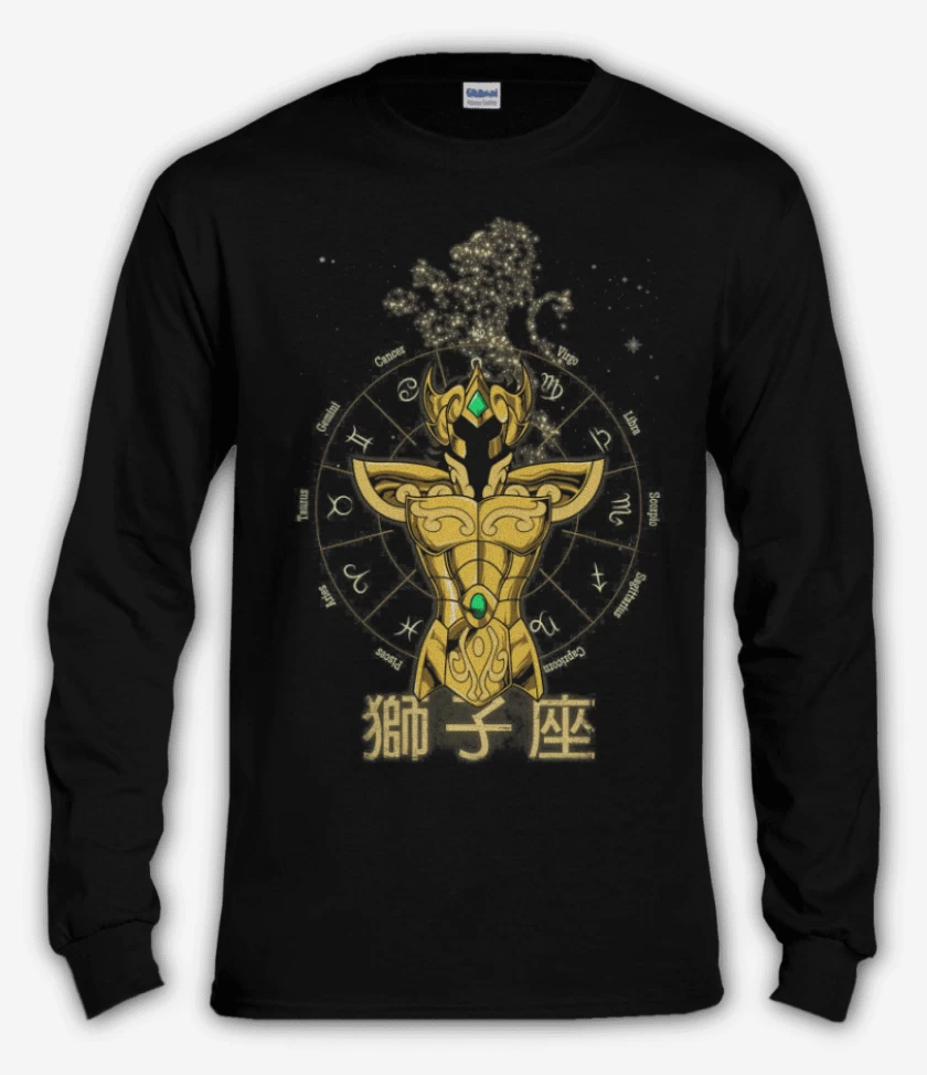 Polera manga larga Negro de Leo