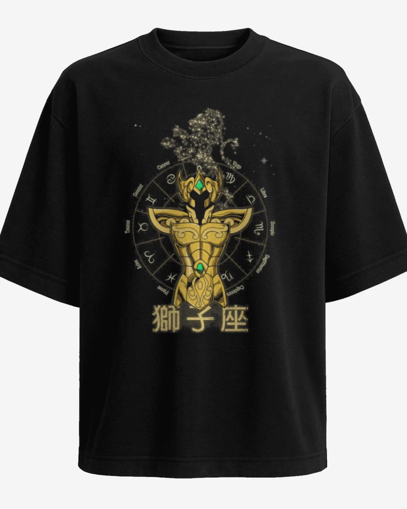 Polera Oversize Negro de Leo