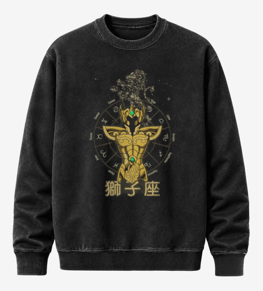 Poleron Polo Acid Wash Negro de Leo