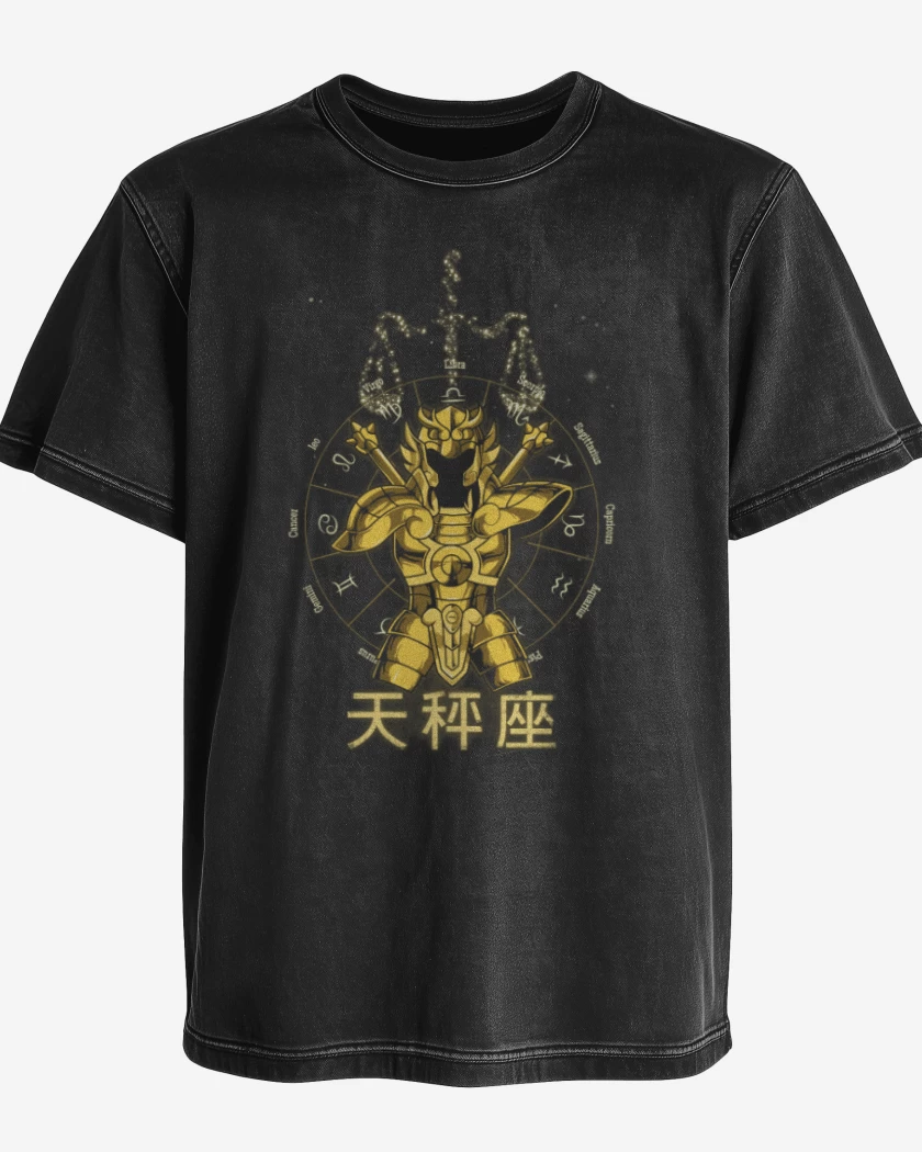 Polera desgastada Libra Saint Seiya