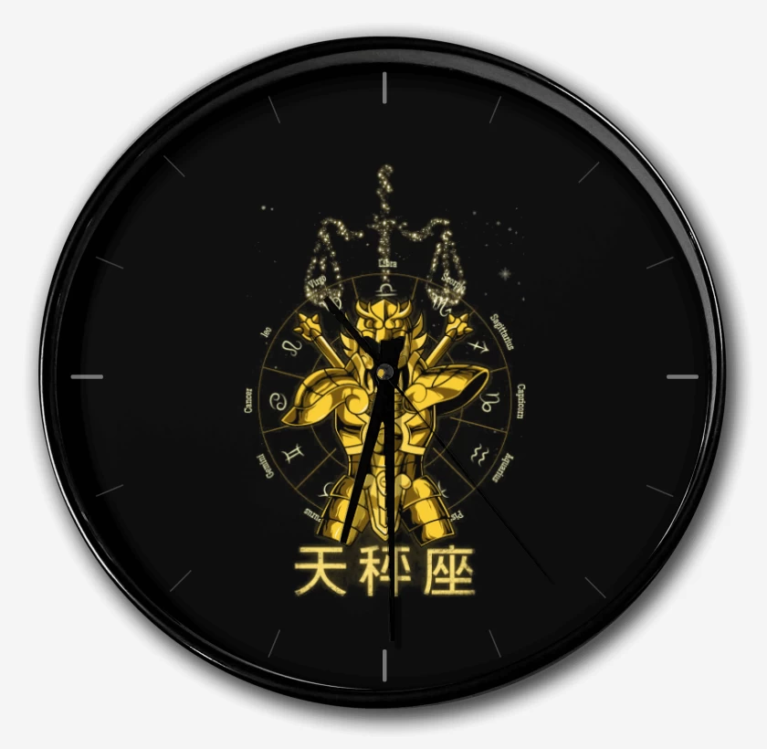 Reloj Negro de Libra Saint Seiya