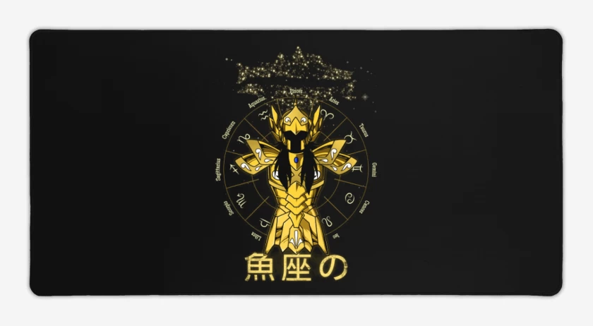 Mouse pad Gamer Negro de Piscis