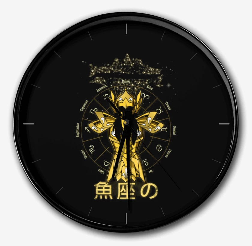 Reloj Negro de Piscis