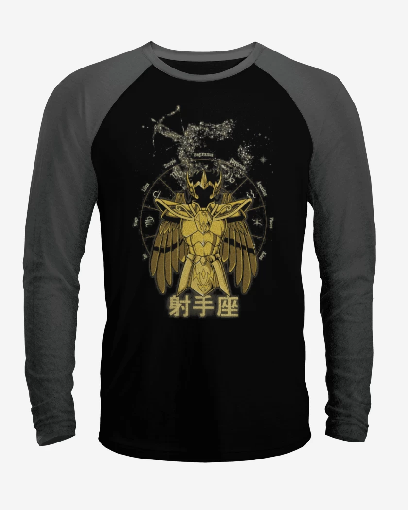 Polera Raglan Sagitario Saint Seiya