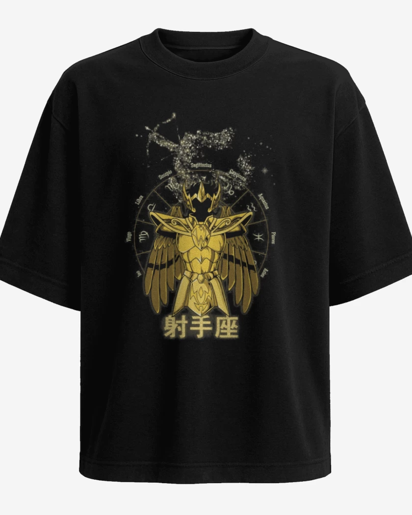 Polera Oversize Sagitario Saint Seiya