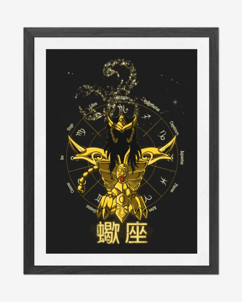 Cuadro decorativo Escorpion Saint Seiya