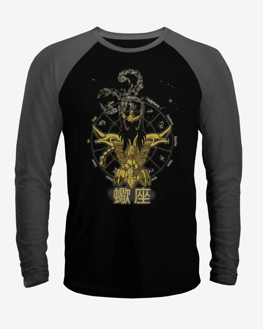 Polera Raglan Escorpion Saint Seiya