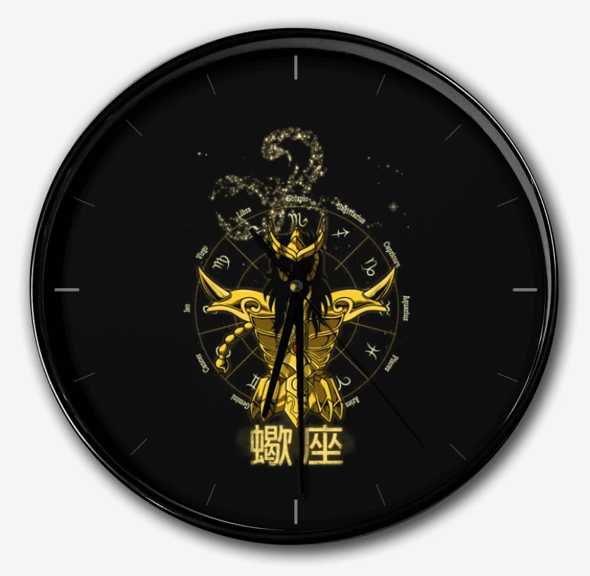 Reloj Negro de Escorpion Saint Seiya