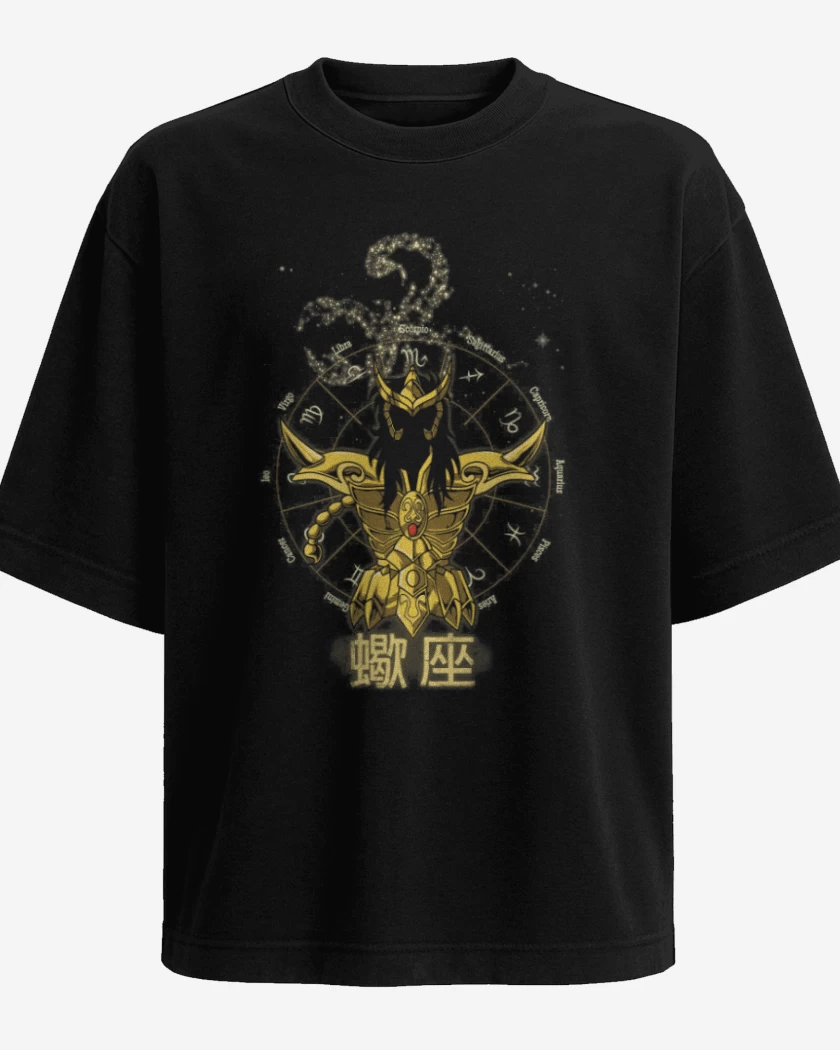 Polera Oversize Escorpion Saint Seiya