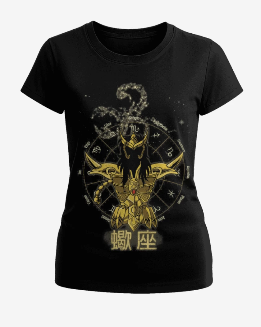 Polera de Mujer Escorpion Saint Seiya