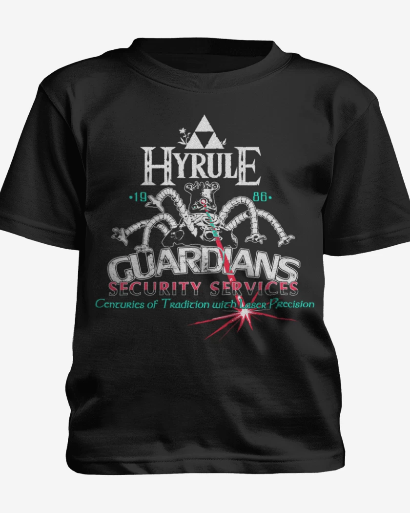 Polera de niño Negro de Hyrule Guardians