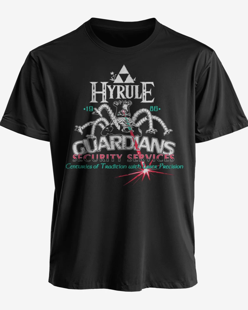 Polera premium Negro de Hyrule Guardians