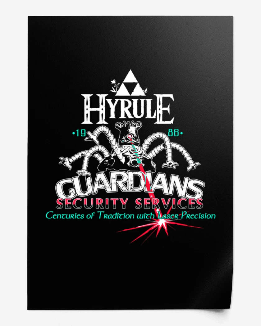 Print Negro de Hyrule Guardians