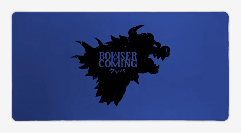 Mouse pad Gamer Azul Rey de Bowser Is Coming