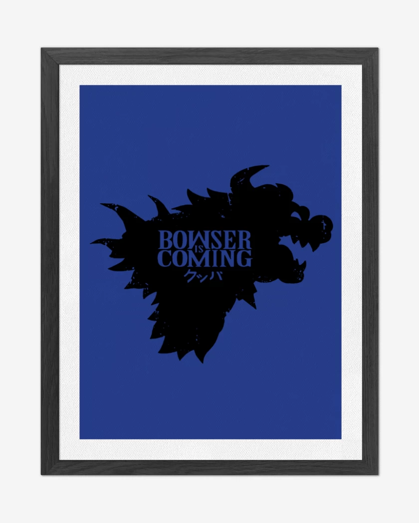 Cuadro decorativo Bowser Is Coming