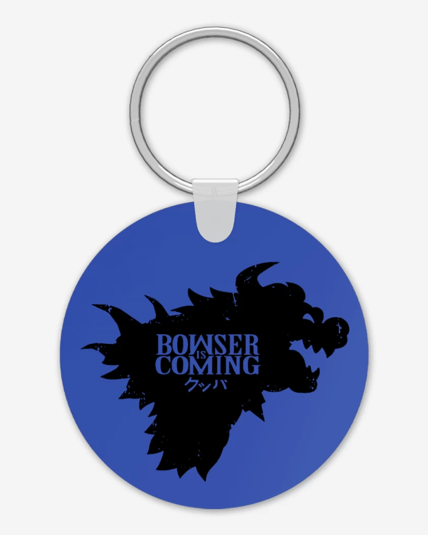 Llavero Azul Rey de Bowser Is Coming