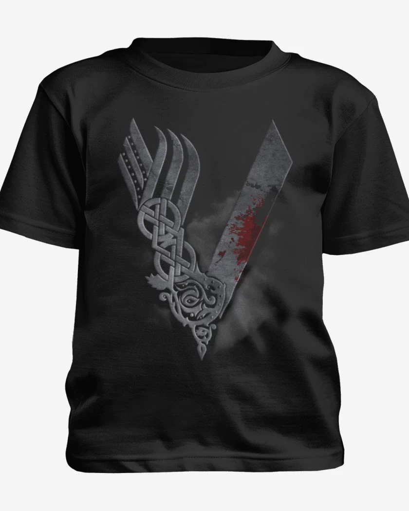 Polera de niño Negro de Vikings
