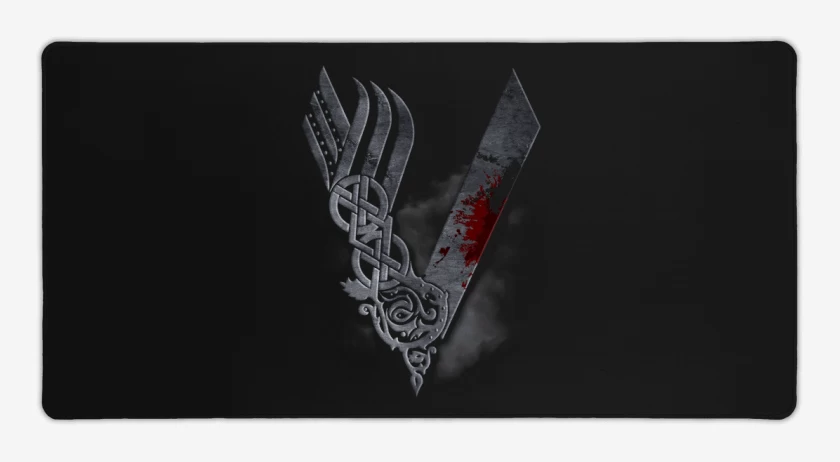 Mouse pad Gamer Negro de Vikings