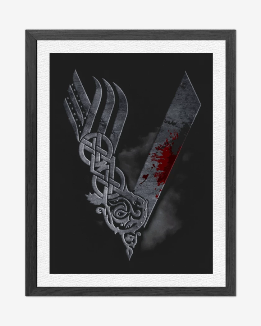 Cuadro decorativo Negro de Vikings