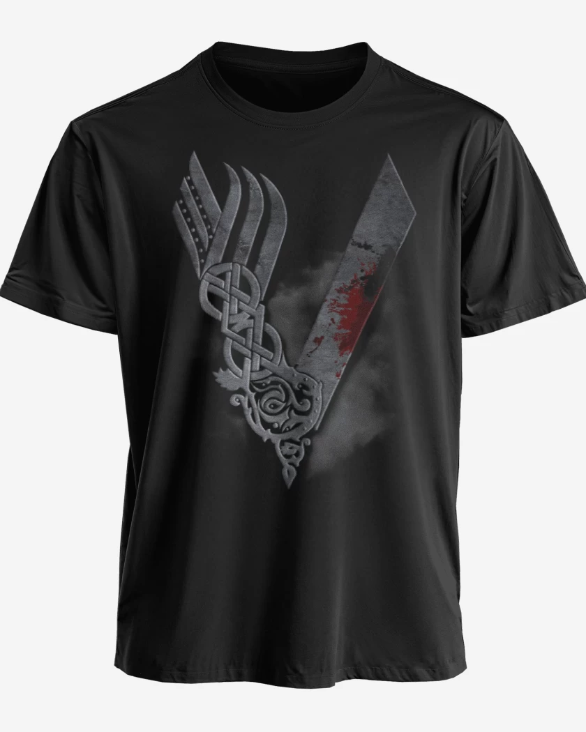 Polera premium Negro de Vikings